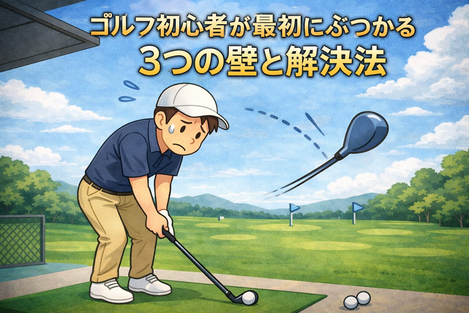 ゴルフ初心者が最初にぶつかる3つの壁と解決法