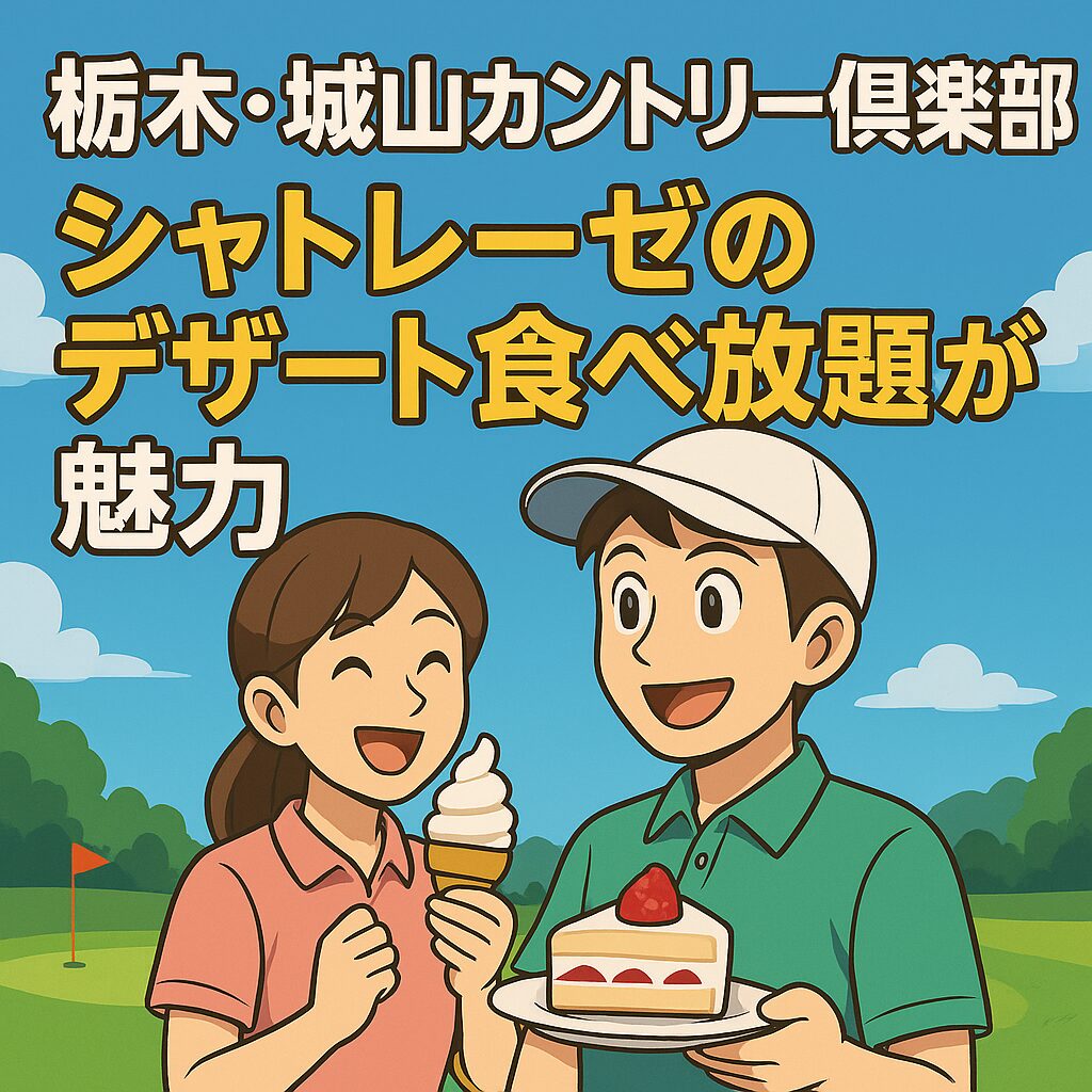 栃木県・城山カントリー倶楽部レビュー｜シャトレーゼ系列のデザート食べ放題で初心者も楽しめるゴルフ場